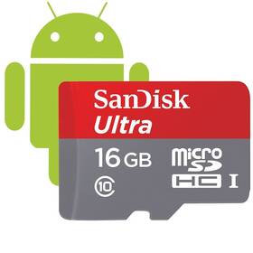 Paměťová karta SANDISK 16GB UHS-I U1 (48MB/s) + adapter 

 obrázek produktu 1 z 3
