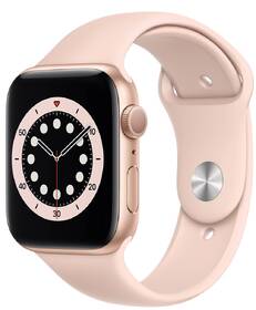 Chytré hodinky Apple GPS 44mm pouzdro ze zlatého hliníku - pískově růžový sportovní náramek 

 obrázek produktu 1 z 2