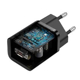 Nabíječka do sítě Baseus Super Si USB-C 25W + USB-C kabel 1m černá

 obrázek produktu 3 z 5