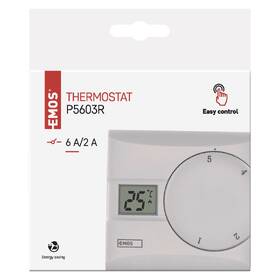 Termostat EMOS pokojový, manuální, drátový, P5603R 

 obrázek produktu 10 z 10