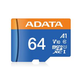 Paměťová karta ADATA Premier MicroSDXC 64GB UHS-I (85R/25W) + adaptér 

 obrázek produktu 1 z 2
