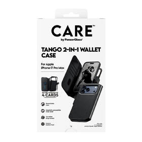 Pouzdro na mobil flipové PanzerGlass CARE MagSafe Tango 2v1 Wallet na Apple iPhone 17 Pro Max černé

 obrázek produktu 5 z 6