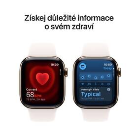 Chytré hodinky Apple GPS + Cellular 42mm zlatý titan - světle ruměný sportovní řemínek - S/M 

 obrázek produktu 4 z 7