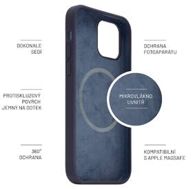 Kryt na mobil FIXED MagFlow s podporou MagSafe na Apple iPhone 12/12 Pro modrý

 obrázek produktu 3 z 7