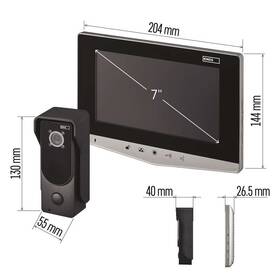Dveřní videotelefon EMOS EM-05R s ukládáním snímků 

 obrázek produktu 9 z 15
