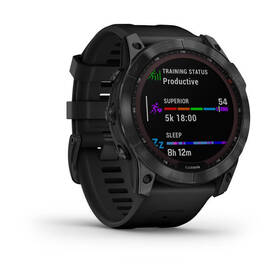 Chytré hodinky Garmin fenix 7X Sapphire Solar - Titan Black/Black Silicone Band 

 obrázek produktu 7 z 10