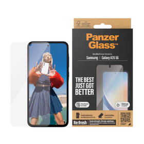 Tvrzené sklo PanzerGlass Ultra-Wide Fit na Samsung Galaxy A35 5G s instalačním rámečkem 

 obrázek produktu 1 z 3
