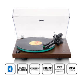 Gramofon Lenco LBT-225WA hnědý

 obrázek produktu 12 z 12