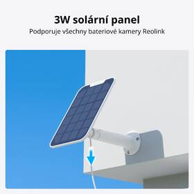 IP kamera Reolink Reolink Argus Series B330 + solární panel bílá barva
