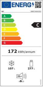 Chladnička s mrazničkou LG GBB72NSVCN1 

 obrázek produktu 1 z 19