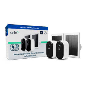 IP kamera Arlo Essential Gen.2 Bundle 2K Outdoor Security, 2 ks + 2 ks solární panel bílá

 obrázek produktu 2 z 8