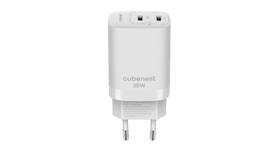 Nabíječka do sítě Cubenest S2D1, PD 2xUSB-C, GaN, 35W bílá

 obrázek produktu 1 z 4
