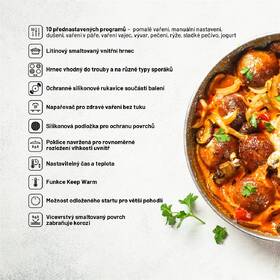 Multifunkční hrnec Lauben OvenSafe® Multicooker 6000RS stříbrný/červený

 obrázek produktu 18 z 18