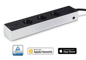 Kabel prodlužovací Eve Energy Strip, 3× zásuvka, 1,9m černý/bílý

 obrázek produktu 1 z 9