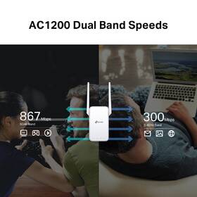 Wi-Fi extender TP-Link RE315 AC1200 bílá barva
