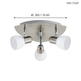 Bodové svítidlo Eglo Enea, stropní, 3xE14 bílé/kovové

 obrázek produktu 1 z 1