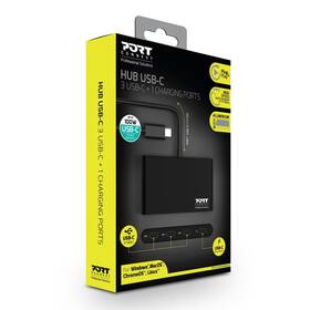USB Hub PORT CONNECT USB-C, 3x USB-C 3.1 + 1x USB-C 100W PD černý

 obrázek produktu 5 z 5