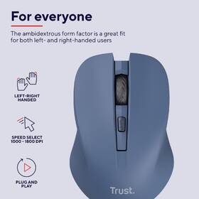 Myš Trust Mydo Silent Click modrá

 obrázek produktu 4 z 8