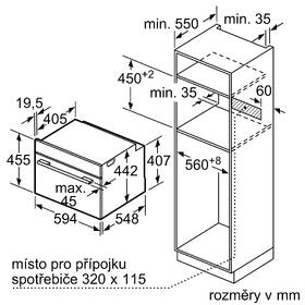Kompaktní trouba Bosch CSG7584B1 černá barva
