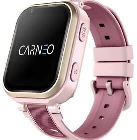 Chytré hodinky Carneo GuardKid+ 4G Ultra růžová barva
