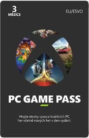  Microsoft PC Game Pass - předplatné na 3 měsíce - elektronická licence 
