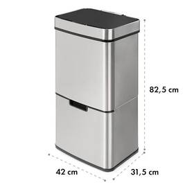 Odpadkový koš Klarstein Touchless, 72 l nerez

 obrázek produktu 1 z 12