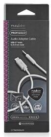 Kabel Nedis USB-C/3,5 mm jack, 1 m stříbrný

 obrázek produktu 4 z 4