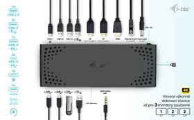 Dokovací stanice i-tec USB-C Triple Display Gen 2, PD 100W 

 obrázek produktu 3 z 9
