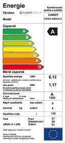 Pračka se sušičkou Candy CSWS 596D/5-S bílá

 obrázek produktu 1 z 3