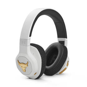 Sluchátka JBL Under Armour Project Rock bílá barva
