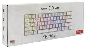 Klávesnice White Shark SHINOBI, US layout, Red Switch bílá

 obrázek produktu 6 z 6