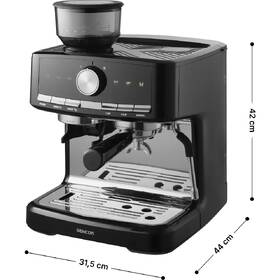 Pákový kávovar Sencor SES 6020BK 

 obrázek produktu 2 z 8