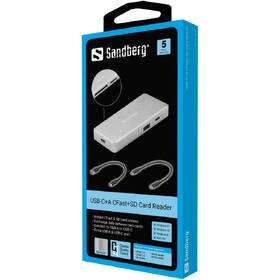 Čtečka paměťových karet Sandberg USB-C/A, CFast+SD Card Reader šedá

 obrázek produktu 4 z 4