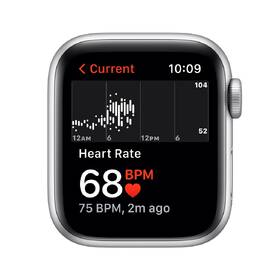 Chytré hodinky Apple GPS, 40mm pouzdro ze střírbného hliníku - platinový / černý sportovní řemínek 

 obrázek produktu 3 z 5