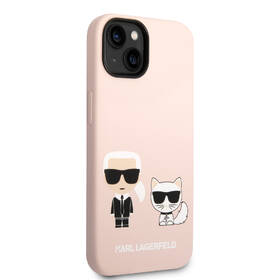 Kryt na mobil Karl Lagerfeld MagSafe Liquid Silicone Karl and Choupette na Apple iPhone 14 růžový

 obrázek produktu 2 z 4