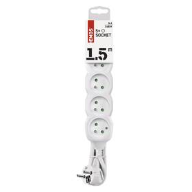 Kabel prodlužovací EMOS 5x zásuvka, 1,5m bílý

 obrázek produktu 1 z 1
