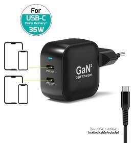 Nabíječka do sítě PORT CONNECT GaN2 35W, 2x USB-C PD černý

 obrázek produktu 5 z 9