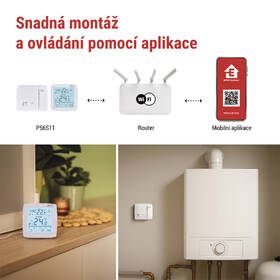 Termostat EMOS GoSmart, pokojový, programovatelný, bezdrátový, WiFi bílý

 obrázek produktu 16 z 16