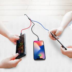 Kabel Baseus 3v1 USB/microUSB+Lightning+USB-C, 3,5A, 1,2m černý

 obrázek produktu 5 z 6