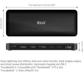 Dokovací stanice Club3D Thunderbolt 4, 12v1 černá

 obrázek produktu 5 z 6