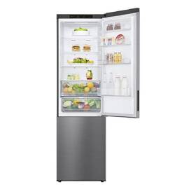 Chladnička s mrazničkou LG GBP62PZNBC stříbrná barva

