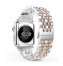 Řemínek WG klasik, kovový, na Apple Watch 42/44/45/49 mm + adapter - rose gold 

 obrázek produktu 1 z 2