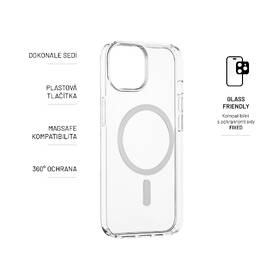 Kryt na mobil FIXED MagPure s podporou Magsafe na Apple iPhone 15 průhledná

