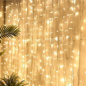 Vánoční osvětlení ColorWay vnitřní, 300 LED, 3× 3m, 220–240V AC, teplá bílá 

 obrázek produktu 15 z 17