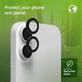 Ochranné sklo čočky fotoaparátu ZAGG InvisibleShield Premium GL (CameraRings) na Apple iPhone 17/16/16 Plus černé

 obrázek produktu 10 z 11