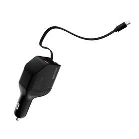 Adaptér do auta Mobile Origin CA22 90W, USB-C + USB-A, 2x USB-C kabel černý

 obrázek produktu 3 z 13
