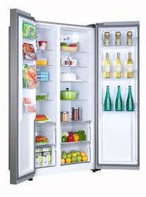 Americká lednice Haier HRF-522DG7 stříbrná barva
