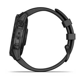 Chytré hodinky Garmin fenix 7 Sapphire Solar - Titan Black/Black Silicone Band 

 obrázek produktu 8 z 10