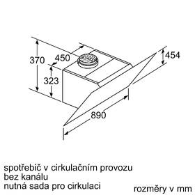 Odsavač par Siemens LC91KWW60 černá barva
