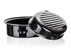 Pekáč BANQUET Black 38 cm, 2 díly, smalt, oválný černý

 obrázek produktu 2 z 6